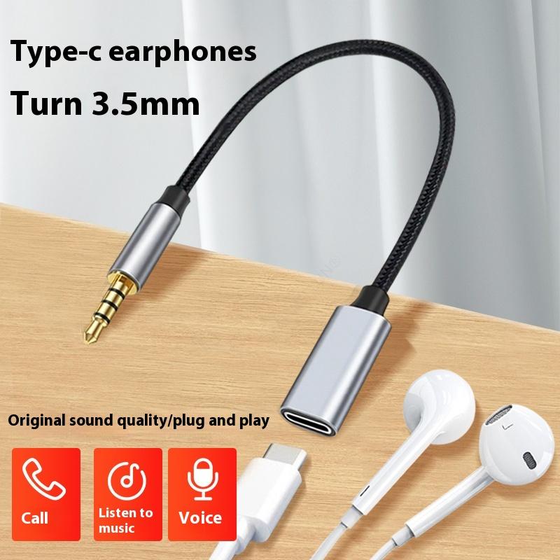 1 Piece Phone Tablet PC Accessories With USB C Port Cable Conversion Earphone Microphone 3.5mm Male To Type-C Aux Audio Adapter