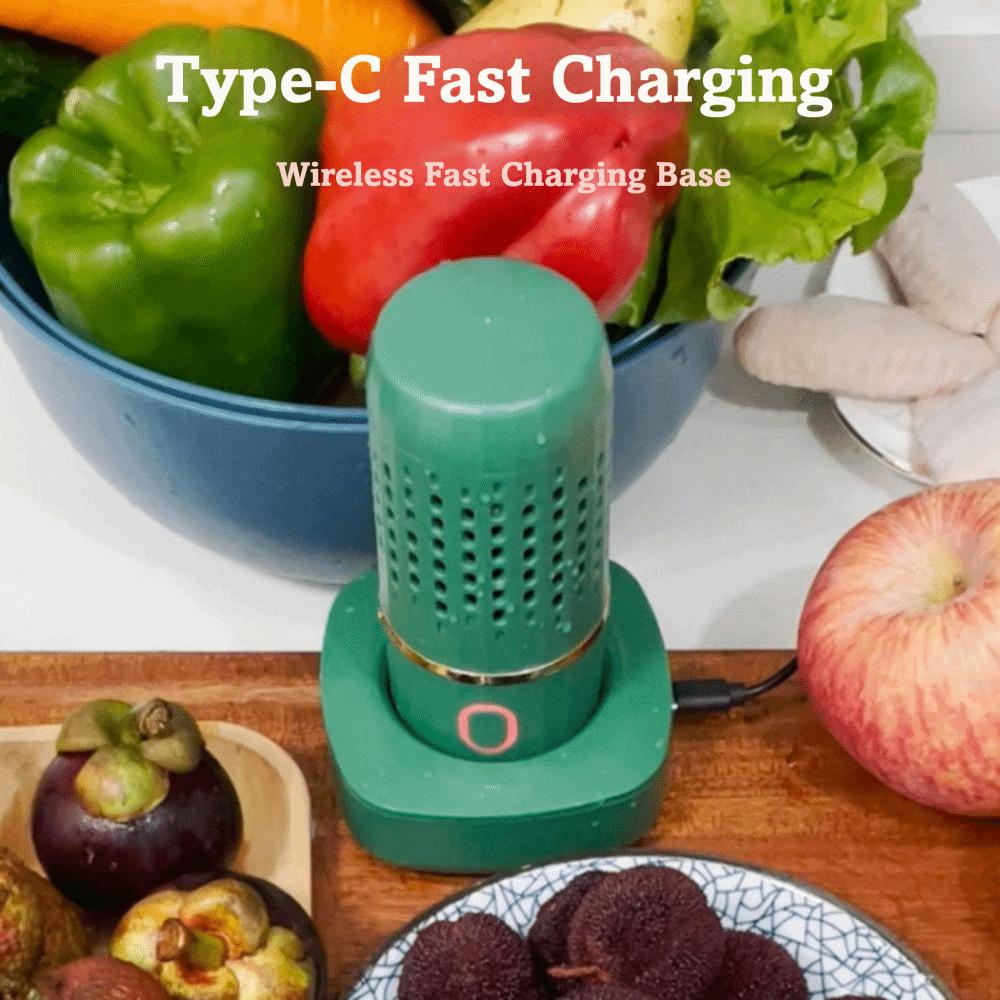 Mini Food Cleaner Wireless Vegetable Cleaning Machine Multifunctional Food Purifier  Outdoor Picnic