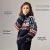 ASK JUNIOR Fair Isle Girls' Jacquard Sweater