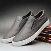 Otoño 2025 Nuevos Zapatos Casuales de Cuero para Hombre Moda Cremallera Planos Zapatos de Vestir Mocasines sin Cordones Calzado Masculino