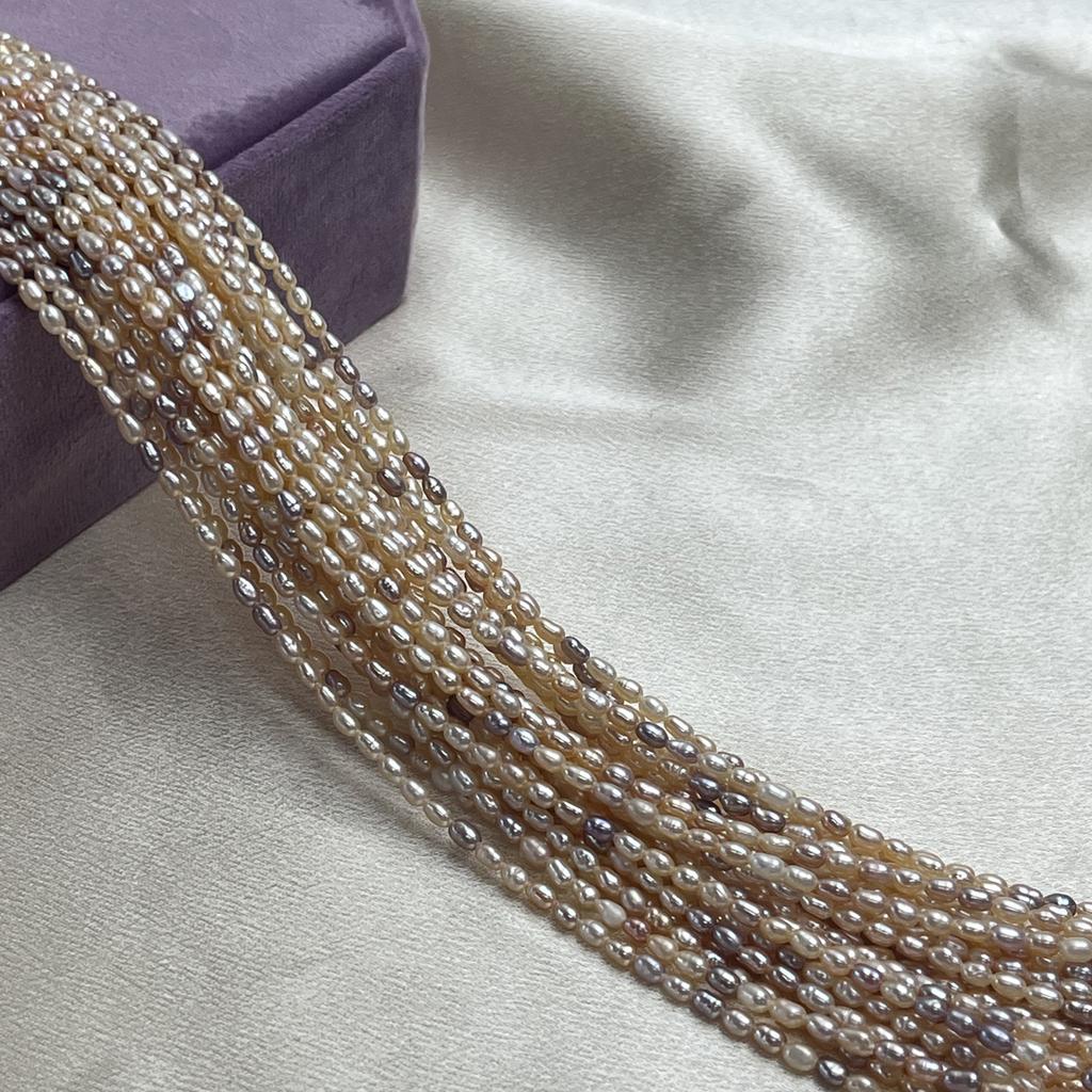 Rice-Shaped Candy Colored Pearl 2-2.5mm For Jewelry Making DIY Necklace Bracelet Earrings Accessory