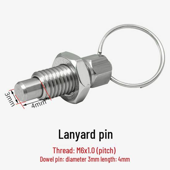 

Pull Ring Indexing Pin - Coarse Thread, Stainless/Carbon Steel, Galvanized, Various Specifications