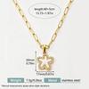 Stainless Steel Starfish Rhinestone Clavicle Chain Women's Luxury Pendant Necklace
