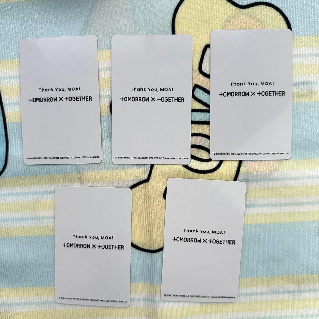 [USED] TXT Referral Campaign Bonus Trading Cards FC New Membership 5 Cards