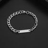 Stainless Steel Men's Hip-Hop Bracelet: European & American Punk Style, YL734