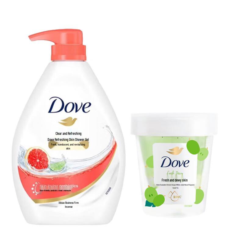 Dove Body Wash & Scrub Set