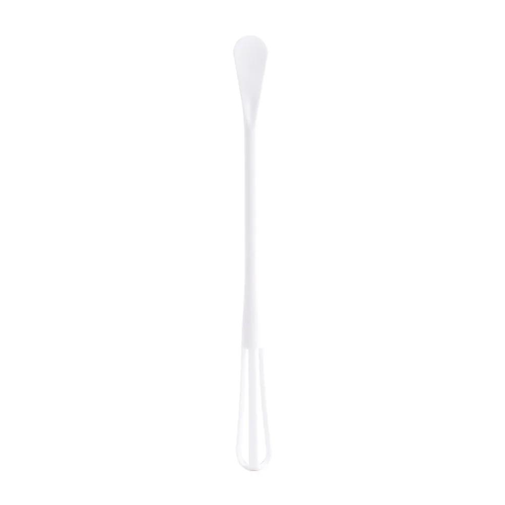 1/2PCS Small Mini Plastic Whisk Mixer Hand Egg Beater Stirrer Baking Blender Tool Double Head Whisk with Small Spoon Kitchen