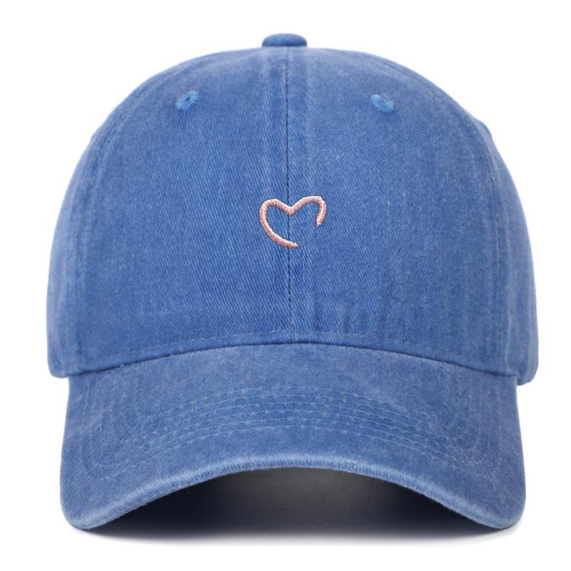 Women's Summer Heart Embroidery Sun Protection Baseball Cap