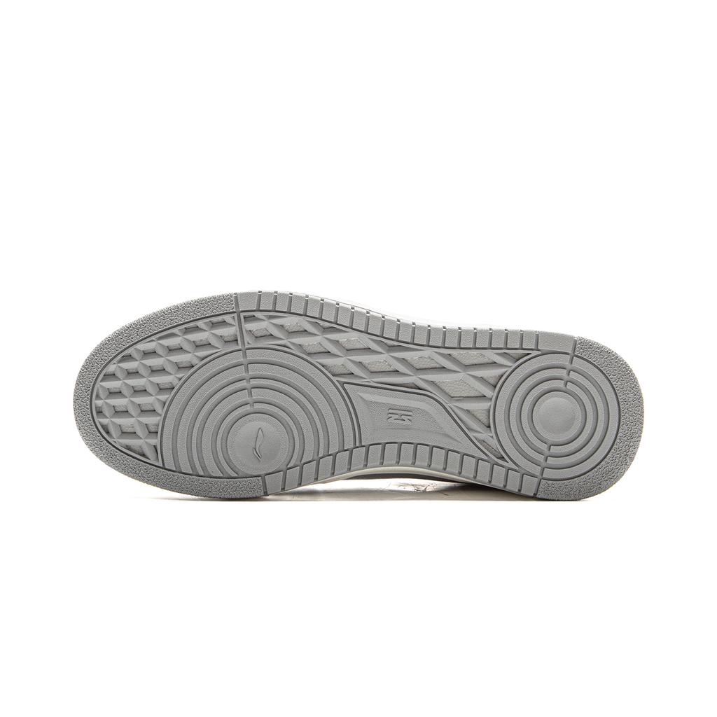 New LiNing Tianji HI Slip Resistant Abrasion Resistant Mid top Skateboard Shoes Men's Light Gray AGCV339-2