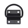 Heavy-Duty Bolt On D Rings Tie Down Securing Set of 6, Carbon Steel Swivel Rings with Four Hole Mounting Plate for Truck Bed Cargo & Trailer Tie Down