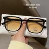 Retro Square Frame Color-Changing Glasses - Anti-Blue Light, Myopia-Friendly for Men and Women
