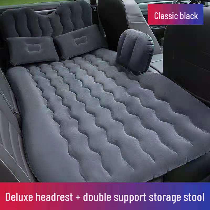 Inflatable Car Mattress for SUV and Sedan - Folding Travel Bed for Sleep and Self-Driving Tours