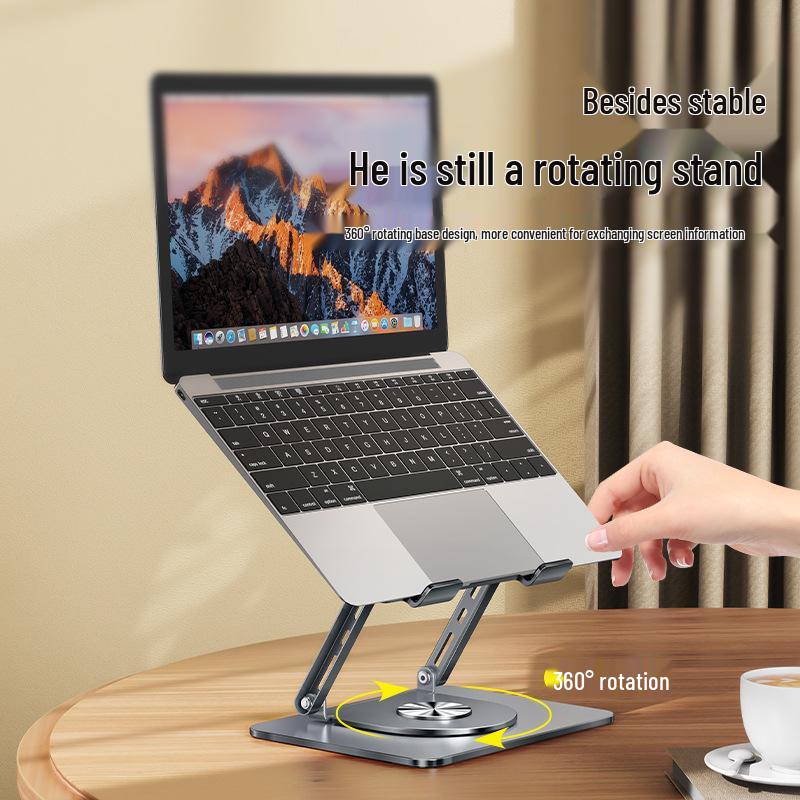 Foldable Rotatable Carbon Steel Laptop & Tablet Stand