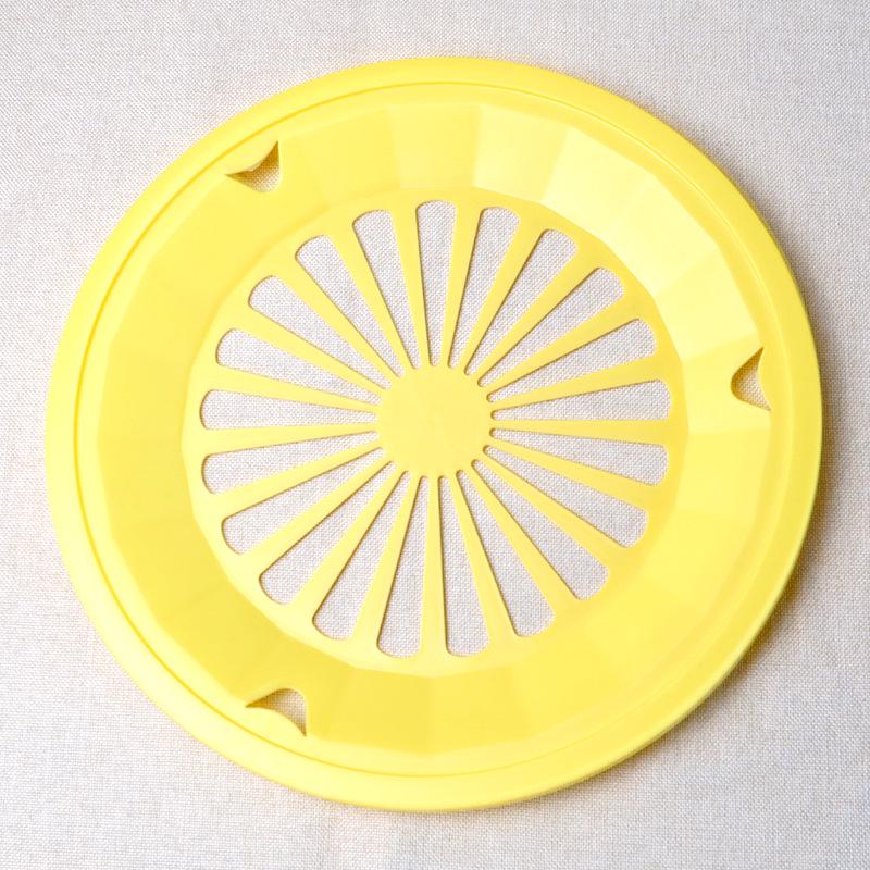 

Портативная одноразовая круглая мексиканская пластиковая тарелка для пикника Yellow 10.35 inch BBQ paper tray
