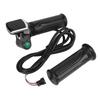 Electric Bike Throttle Grip LCD Electric Quantity Display with Switch 6 Cores Speed Governing Throttle Grip Throttles 2