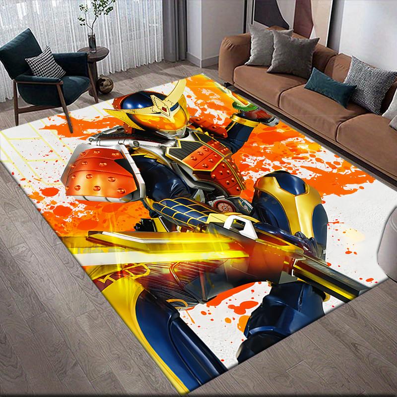 

Kamen Rider battle scene artwork Square Area Rug, Non-Slip Floor Mat for Living Room, Perfect Gift for Fans.chl 60x90cm