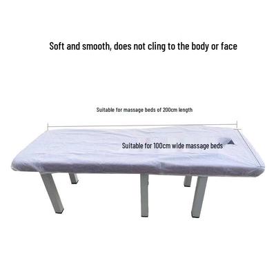 Disposable Non-woven Massage Bed Sheet with Face Hole
