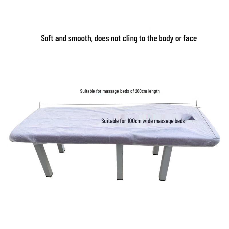 Disposable Waterproof Massage Bed Sheet with Face Hole