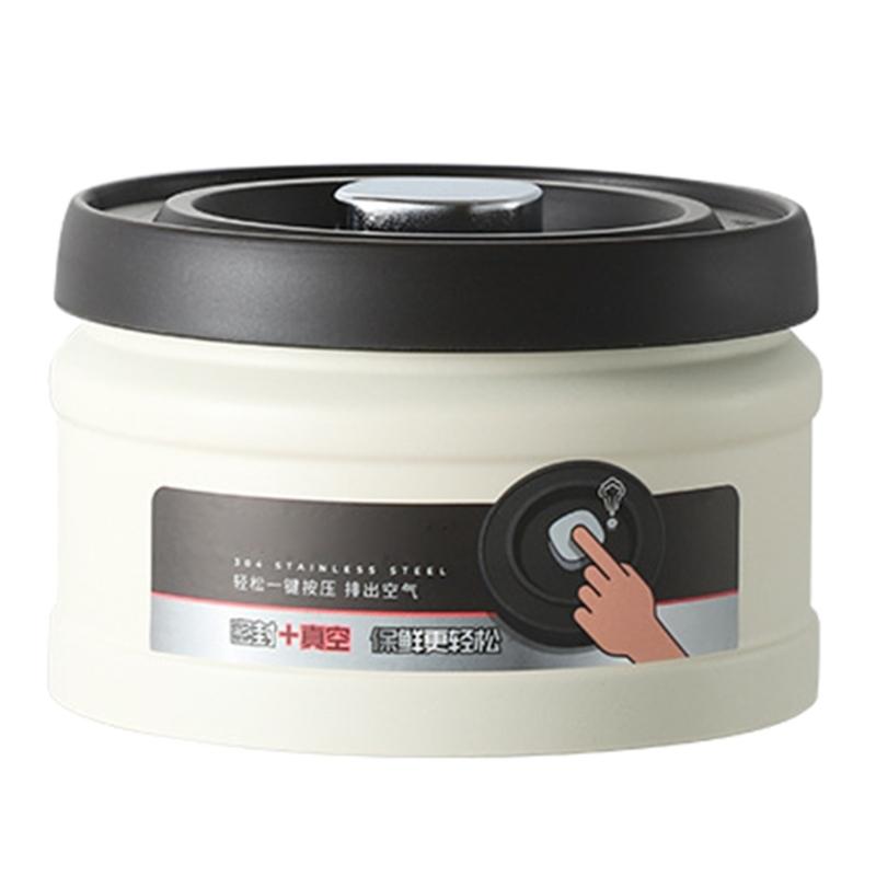 Vacuum Container for Food Preservation Modern Vacuum Seal Freshness Container Large Canister Home Organizations
