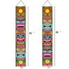 Hawaiian Party Decoration Banner Carnival for Beach Tropical Aloha Party Birthday Carnival Banner Backdrop for Hawaiian Luau