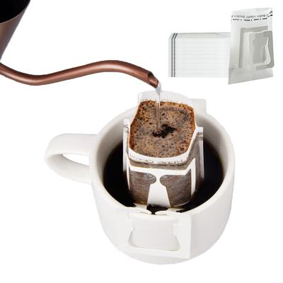 Einweg-Kaffeefilterbeutel Tragbarer Hängeohr-Stil 50/25 Stück Kaffeefilter Umweltfreundlicher Papierbeutel für Espresso-Tropfkaffee