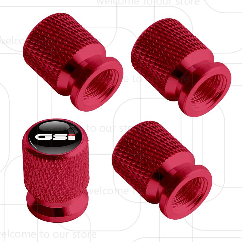 4Pcs Car Tire Valve GSI Emblem For Opel Mokka Insignia Corsa Antara OPC VXR8 Astra Aluminum Air Port Stem Cover Caps Dust Covers