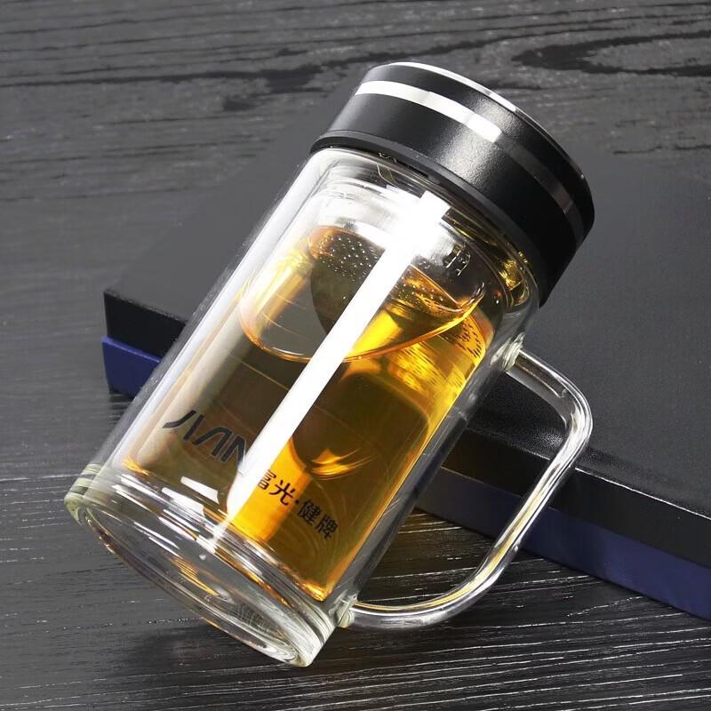 FUGUANG Double-Layer Glass Mug