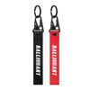 Cxfnzt1 1/2PCS Car Nylon Metal Emblem Keychain Lanyard Key Rings For Mitsubishi Eclipse Cross Space Star Outlander Asx Galant Fortis EX
