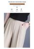 Spring 2026 Elegant Casual High Waist Wide Leg Pants for Middle-Aged and Elderly Women