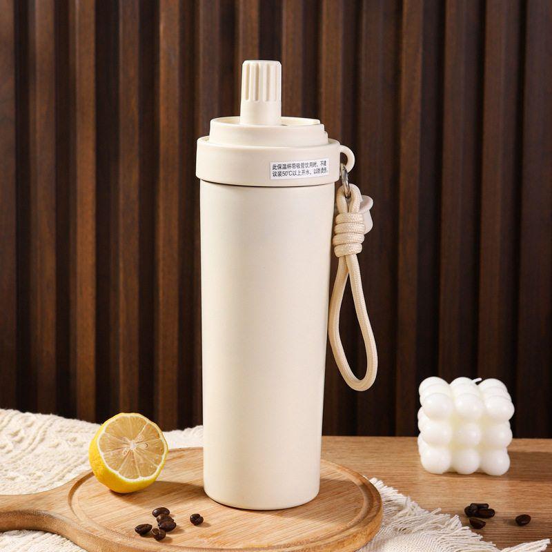 Large-Capacity Thermos Cup for Women, Good-Looking Ice Cup, Portable Car Coffee Cup, Outdoor Sports Water Bottle, Tea Cup