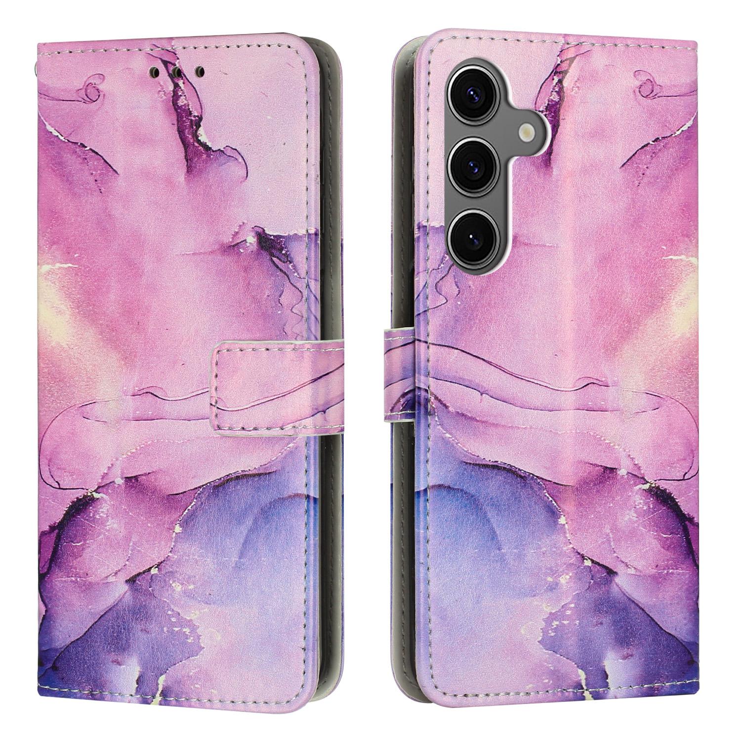 

Чехол-подставка с мраморным узором из ПУ-кожи с кошельком для Samsung Galaxy A57 5G