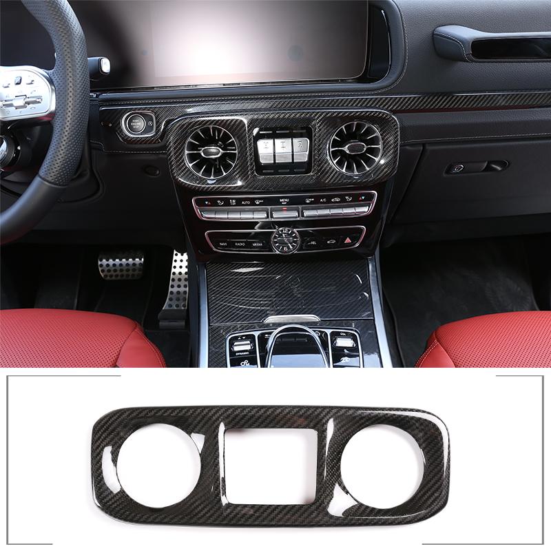 For Mercedes-Benz G-Class 2019-2020 Interior Exterior Decoration Accessories W463 G350 G500 Real Carbon Fiber Protection Sticker