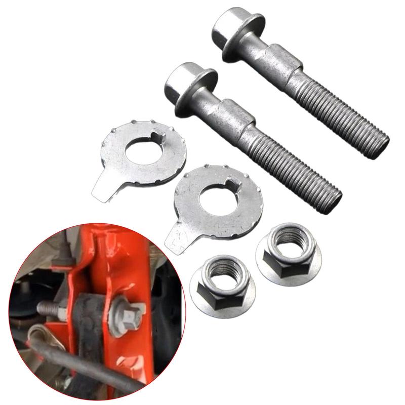 Suspension Arm Alignment Eccentric Adjustment Cam Bolt Heavy Duty Camber Adjuster Bolt Set 10mm Replacement Easy To Install