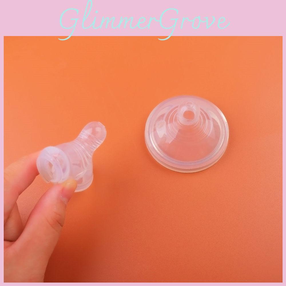Transparent Silicone Wide Neck Nipple Fits Real Feel Bottles