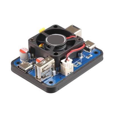 5V5A PD Power Module For RPi 5, PD Input, Wide Voltage Input, Multiple Interfaces with Cooling Fan