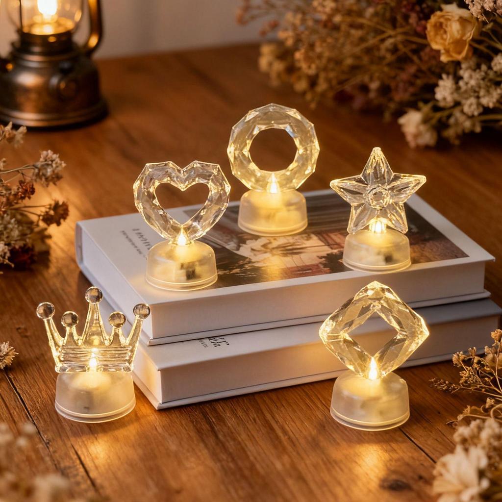 LED Romantic Candle Night Light for Cross-Border Decoration and Creative Ornaments