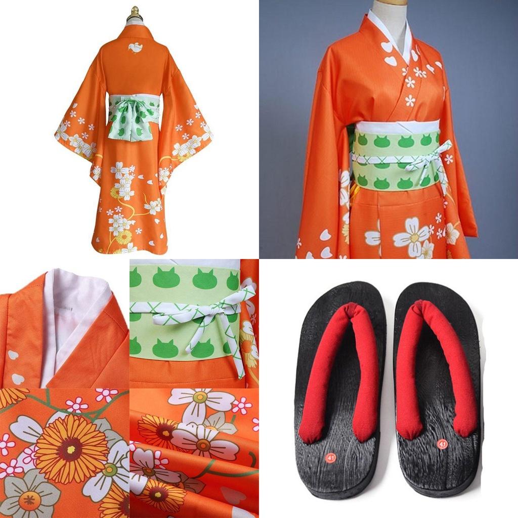 Exquisite Danganronpa 2 Hiyoko Saionji Cosplay Costume Kimono Halloween Fullset
