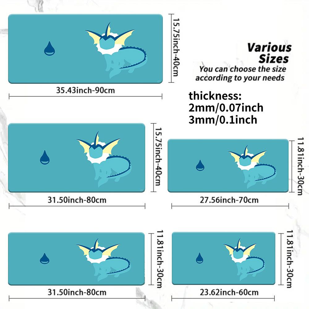 Night Forest Hammock Pokemon Gaming Mouse Pad NonSlip Desk Mat 30x80x0.2cm