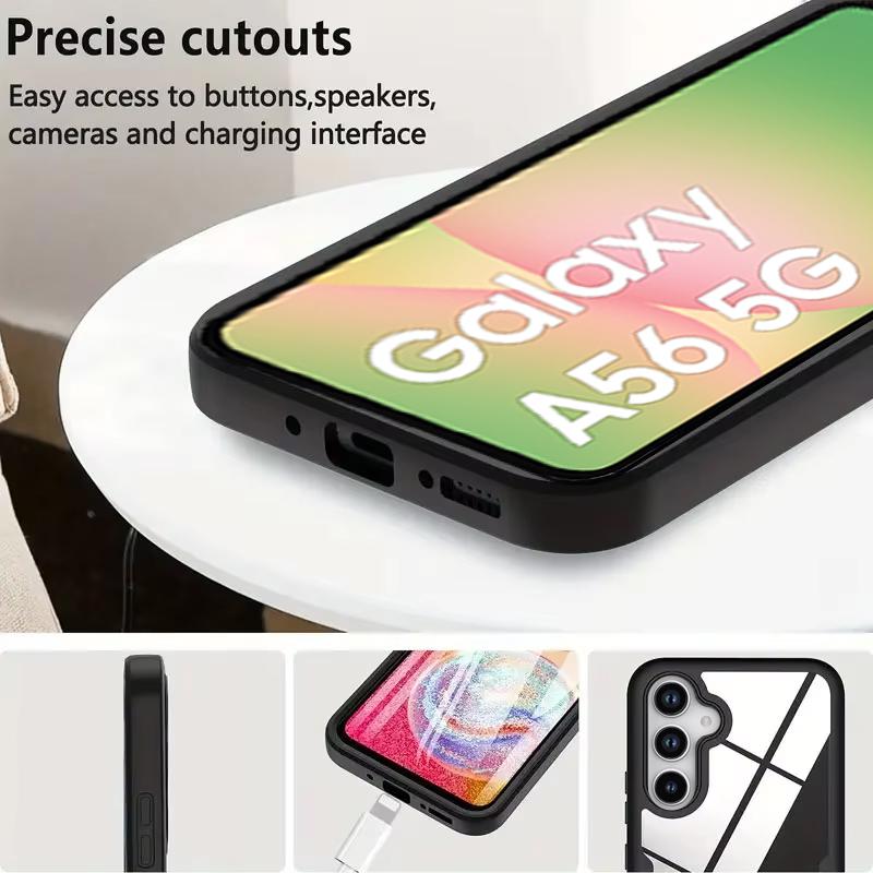360 Protection Case For Samsung Galaxy A56 5G Transparent TPU Cover For Smaung A56 A36 A26 A16 Screen Protector Shockproof Case
