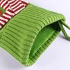 Christmas Knitted Scarf Socks Gift Bag Large Socks Decoration Gift Bag Christmas Tree Pendant Holiday Decoration Socks Gift Bag, 1pc
