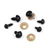 100Pcs 6-12Mm Plastic Black Safety Eyes For Tedy Bear Doll Animal Puppet Craft