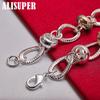 925 Sterling Silver Heart Lock Clover Flower AAA Zircon Bracelet Jewelry