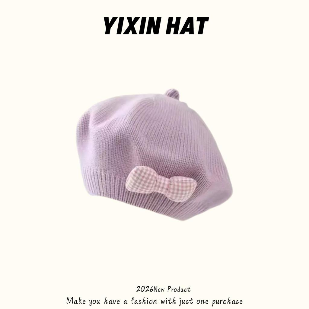 Infant Spring & Autumn Wool Beret - Cute Flower Knit Hat for Boys & Girls