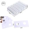 10/100p 21-46mm Transparent Plastic COINN Holder COINN Collecting Box Case for COINN Storage Capsules Protection Boxes Container
