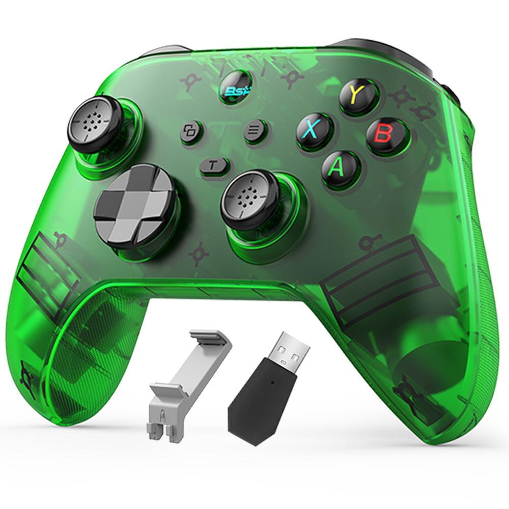 Manette de jeu sans fil G6 pour iOS Android PC Switch avec joystick à effet Hall et support pour téléphone