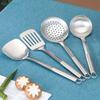 Stainless Steel Kitchenware Six-piece Set: Spatula,Soup Ladle,Slotted Spoon,And Frying Spatula
