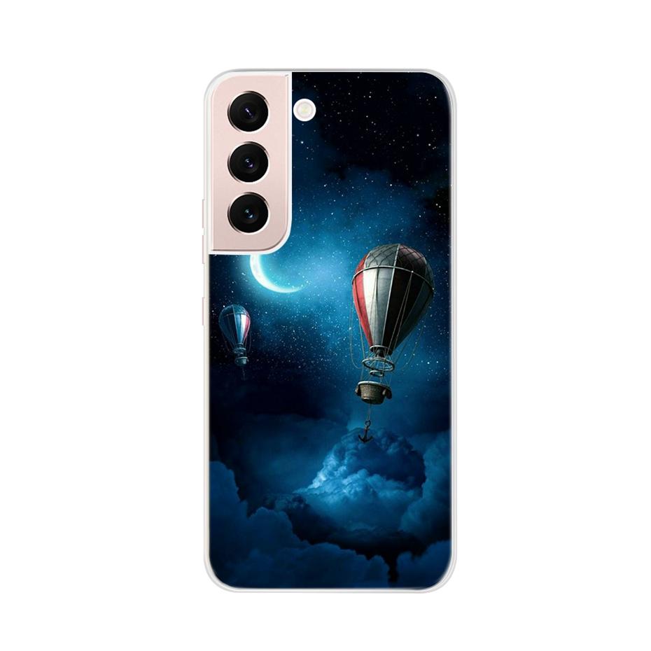 Beautiful Flower Phone Case For Samsung Galaxy S22 Pro S 22 Ultra 5G Case Cute Cat Soft Silicone TPU Cover For Samsung S22 22Pro