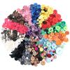 90Pcs/pack Colorful Round Resin Buttons Assorted Sizes Bulk Buttons For Handmade Creative Crafts Sewing Clothing Accessories 50g
