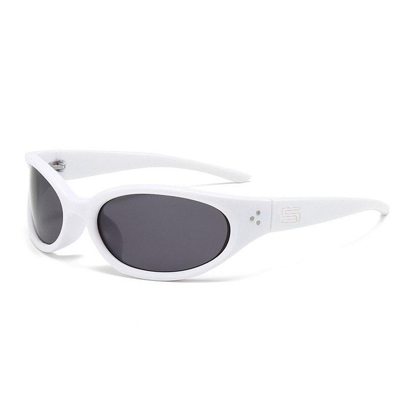 Y2k Future Tech Style Anti Uv Outdoor Cycling Sports Sunglasses
