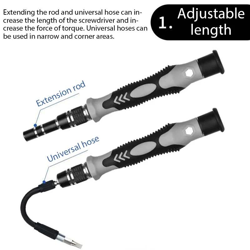 Precision Screwdriver Set 115 in 1 Electronic Repair Hand Tools Micro Magnetic Drill Bits for iPhone PC Mac DIY Game Console